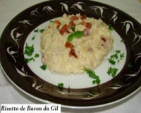 Risoto de bacon da Gil