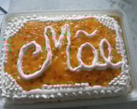 Bolo delicioso de mousse de maracujá