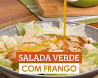 Salada verde com frango