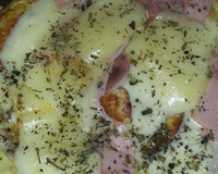 Omelete com queijo e presunto