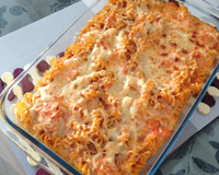 Macarrão de forno gratinado