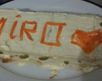 Torta de pão de forma com frango