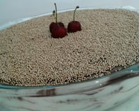 Pavê de chocolate com creme branco