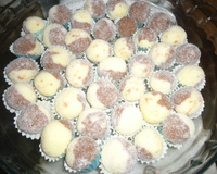 Docinho bicolor de leite em pó