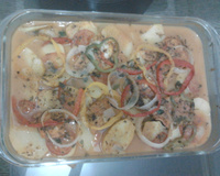 Filé de merluza ao forno