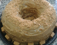 Bolo junino de paçoca