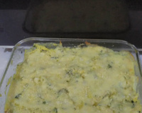 Couve-flor ao forno com creme de milho