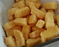 Polenta frita crocante