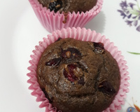 Bolinho fit de banana e cranberry