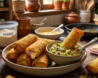 Impossível resistir à crocância deste enroladinho de queijo e presunto com massa de pastel e empanado: são poucos ingredientes e muita praticidade