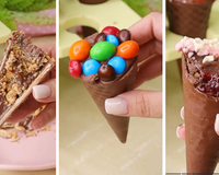 Parece sobremesa de vitrine! Aprenda a fazer o cone trufado para faturar muito nessa Páscoa