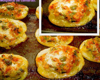 Batatas recheadas com moqueca de camarão