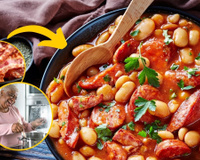 Aprendi essa receita de FEIJÃO ASSADO com bacon com a minha avó e meus filhos só comem assim