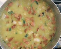 Caldo de ervilha seca