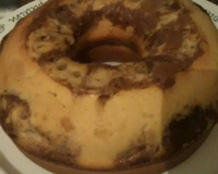 Bolo mesclado de liquidificador