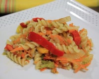 Macarrão com legumes