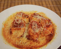 Rondelli de creme de queijo e presunto