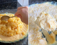 Gelado de abacaxi cremosão é a sobremesa que toda a minha família quer no Natal (não leva gelatina!)
