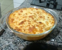 Risoto de palmito e frango gratinado (Risoto Misto)