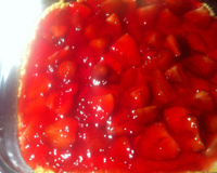 Torta de morango prática