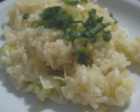 Risoto de alho-poró