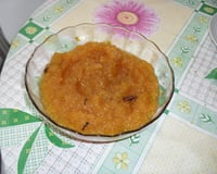 Doce de moranga cremoso com coco