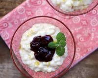 Arroz doce com amêndoas