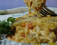 Torta de frango com creme de leite