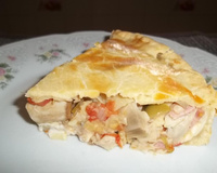 Empadão de palmito e presunto