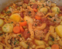 Dobradinha com grão-de-bico do Lúcio Cezar