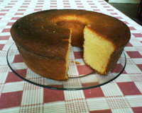 Bolo de farinha de milho delícia