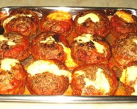 Polpetone de carne recheado