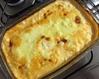 Frango desfiado ao creme de milho