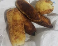 Croquete de batata recheada com carne moída