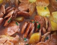 Ensopado de linguiça com batata