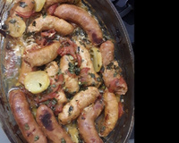 linguiça de frango ao forno