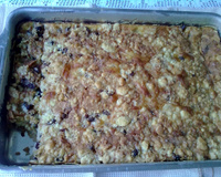 Cuca de banana com maçã