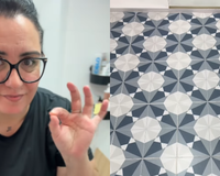 Rakidag, especialista em arrumação e limpeza: "Para limpar o rejunte do chão, misturo água oxigenada e duas gotas de sabão em um frasco de ketchup."