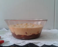 Mousse de Maracujá com Brigadeiro e Bis