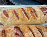 Pão de calabresa moída