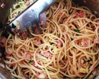 Macarrão alho e óleo diferente