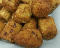 Banana frita crocante