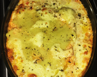 Escondidinho de frango com batata doce fit