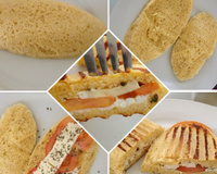 Pão de micro-ondas de aveia e milho