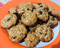 Cookies de aveia e mel