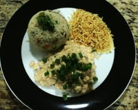 Camarão com requeijão cremoso e creme de leite