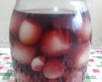Cebola em conserva com vinho