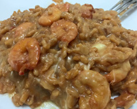 Risoto de camarão do Raul