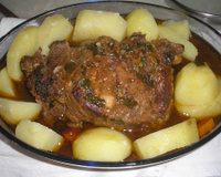 Contra filé com molho de cerveja ao forno