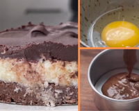 Torta Prestígio saudável na airfryer: essa é a melhor e mais fácil tortinha de coco e chocolate que já comi sem atrapalhar a dieta